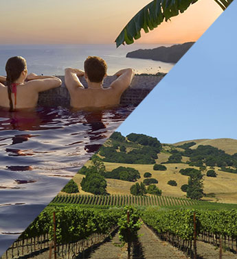 Couple at Beach, Vineyards In Napa